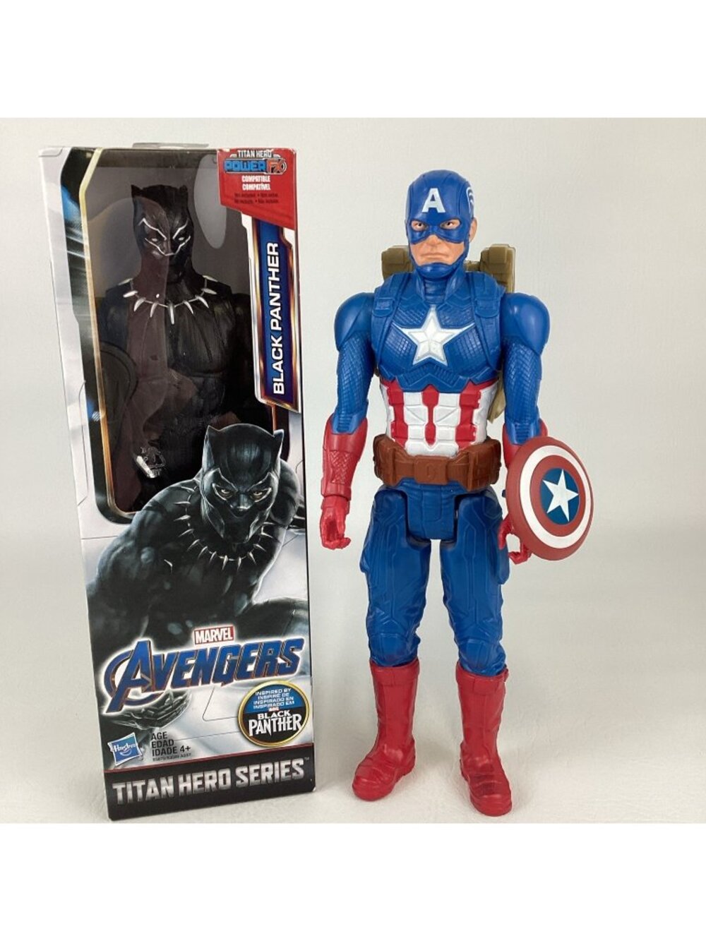 Marvel Avengers Titan Hero Series 12" Figures Black Panther Captain America